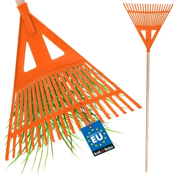 Greblă de grădină 430 mm greblă pentru frunze de iarbă + arbore