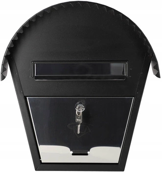 Cutie poștală neagră pentru ziare 377x200 cutie poștală din oțel