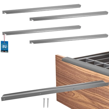 Mâner mobilier aluminiu argintiu 480/500 mm set de 4 buc.