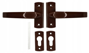 Maner usa placuta 125mm poarta - Culoare maro