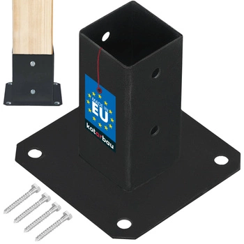 Suport de stâlp fixată cu șuruburi vopsită cu pulbere 50x50 mm