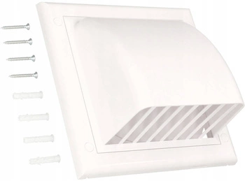 Capacul extractorului de conducte alb fi 125mm