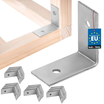 Colțar dulgheresc inoxidabil galvanizat 30x30x15 mm set de 50 buc.