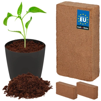 Brichetă de nucă de cocos pentru creșterea plantelor 7 l set de 2 buc.