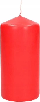 Lumânare de masă solidă clasic roșu 12 cm