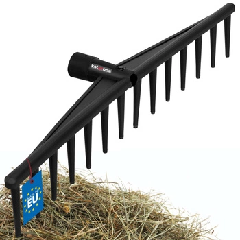 Greblă de grădină din plastic pentru frunze iarbă fân 14 dinți
