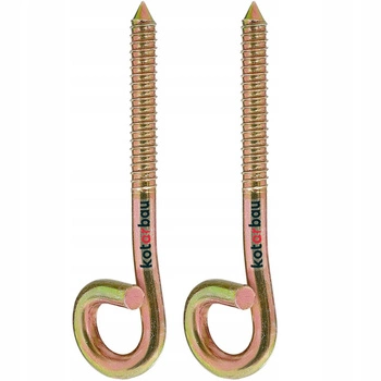 Cârlig de leagăn pentru grinzi de lemn mâner cu șurub m12 - 2 buc.