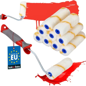 Role de vopsea cu fir auriu 11 cm de rezervă - 10 buc.