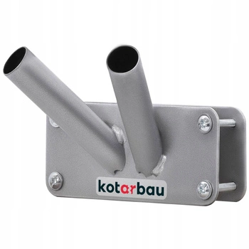 Suport pentru steag pentru balcon 170 pe balustradă dublu - Culoare gri