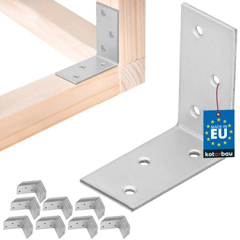 Colțar dulgheresc inoxidabil galvanizat 50x50x25 mm set de 100 buc.