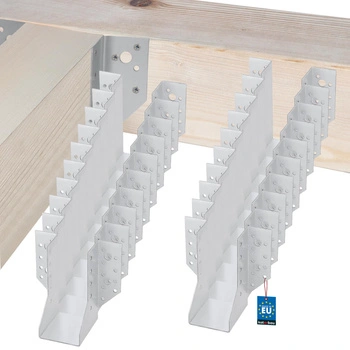 Cârlig pentru grinzi din lemn tâmplărie căpriori 60x130 mm set de 25 buc.