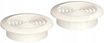 Grila de protecție ventilație rotundă mini fi 45 mm 2 buc - Culoare alb