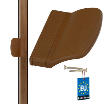 Balcon apuca feroviar stejar 70x55 mm