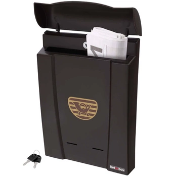 Cutie poștală maro 40x28 cm