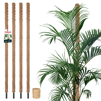 Țăruș pentru plante de nucă de cocos 150 cm x 32 mm set de 4 buc.