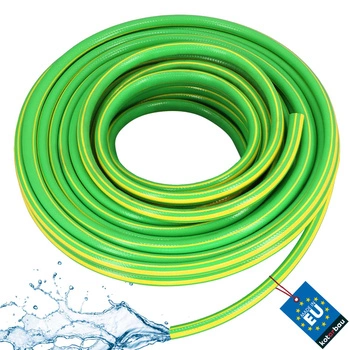 Furtun de grădină 4 straturi verde-galben 3/4" 20 m