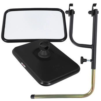 Oglinda cu mâner cu suport universal pentru tractor 31x20,5 cm