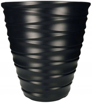Ghiveci de flori inserție ghiveci 419 negru rezistent la îngheț valuri