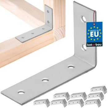 Colțar dulgheresc inoxidabil galvanizat 50x80x25 mm set de 100 buc.