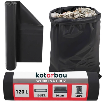 Saci de folie pentru moloz gunoi 120 l