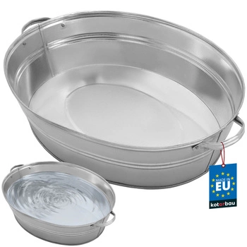 Castron oval galvanizat 27 l