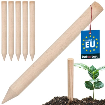 Tăruși din lemn fag geodezici pentru legume copaci 30 cm set de 5 buc.