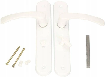 Mâner de ușă biscuit 72 alb wc