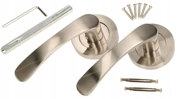 Mâner de ușă 110mm nichel satinat set pentru uși