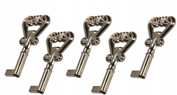 Cheie mobilier bar universală decorativă retro neagră 54 mm set de 5 buc.