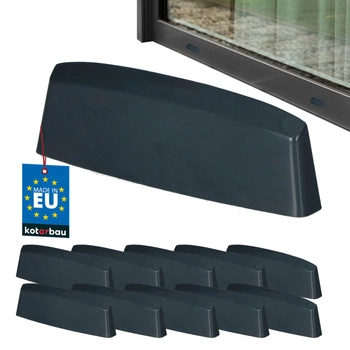 Capac de drenaj pentru ferestre PVC antracit 36 mm set de 10 buc.