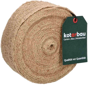 Bandă 6cm panglică de iută naturală rola 20m