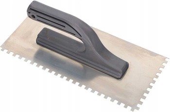 Spatula din oțel inoxidabil 270 mm crestată 6 mm pentru adezivul pentru gresie și faianță