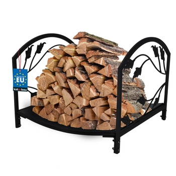 Coș pentru lemne de foc suport metalic 40 cm