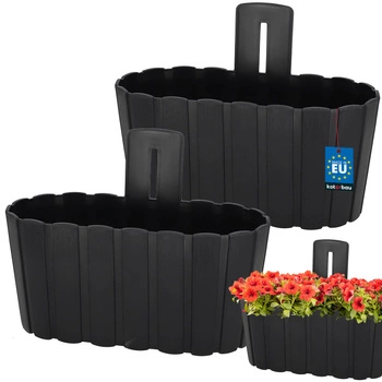 Ghiveci de perete alb wicuząca 200 MM set de 2 kcu.