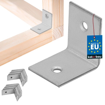 Colțar dulgheresc inoxidabil galvanizat 30x30x25 mm set de 25 buc.