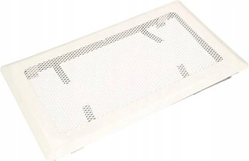Grilaj ventilație șemineu metalic 16x30 cm – Culoare alb