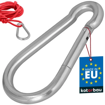 Carabină pentru pompieri leagăn frânghie hamac metalică 160 mm