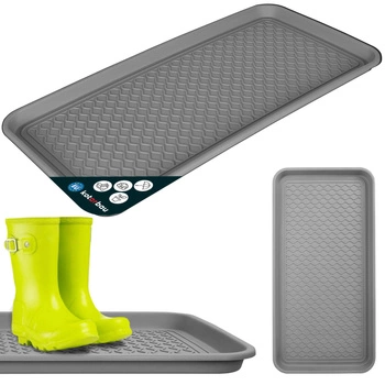 Tăviță de scurgere pentru încălțăminte din plastic 38x76 cm - Culoare gri