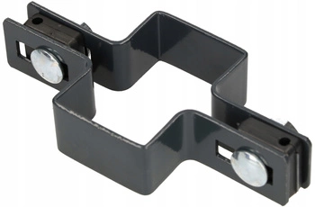 Clema stâlpului panoului de gard 60x40 mm intermediară - Culoare grafit