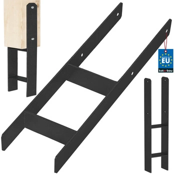 Baza stâlpului h pentru încastrare zincat negru 150 mm