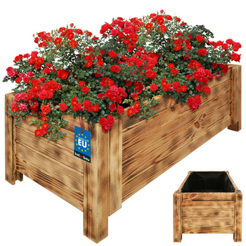 Ghiveci de flori din lemn gradina cutie plante 79x39 cm