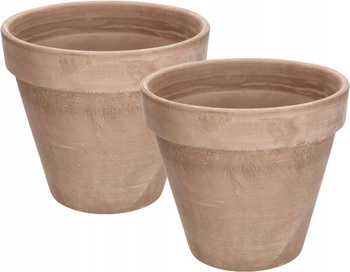 Lut ceramic teracotă mocha ghiveci de flori fi 19 set de 2 buc.