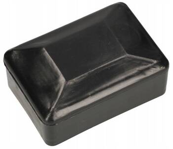 capac stâlp gard din plastic negru 60x40 mm set de 100 buc.