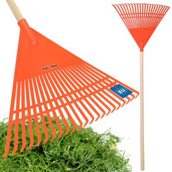 greblă cu ventilator de grădină pentru frunze de iarbă cu ax 55 cm