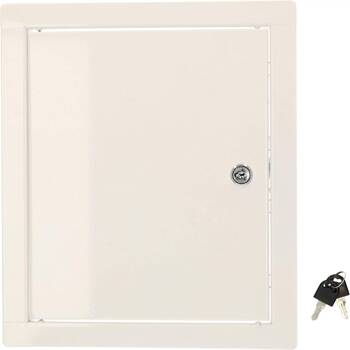 ușă de inspecție din oțel chei albe 30x25 cm